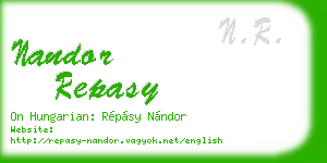 nandor repasy business card